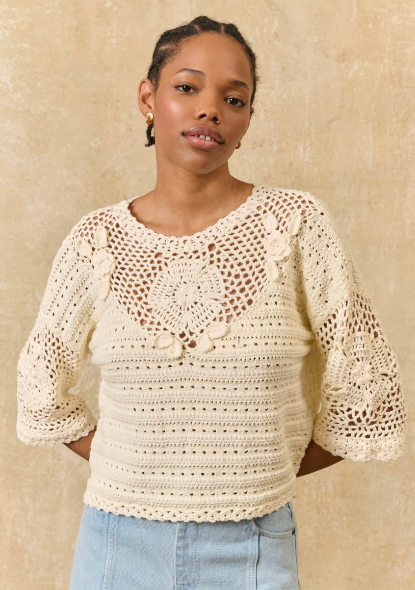 Eleanor Top | Cotton Knit Relaxed Fit Knit Top
