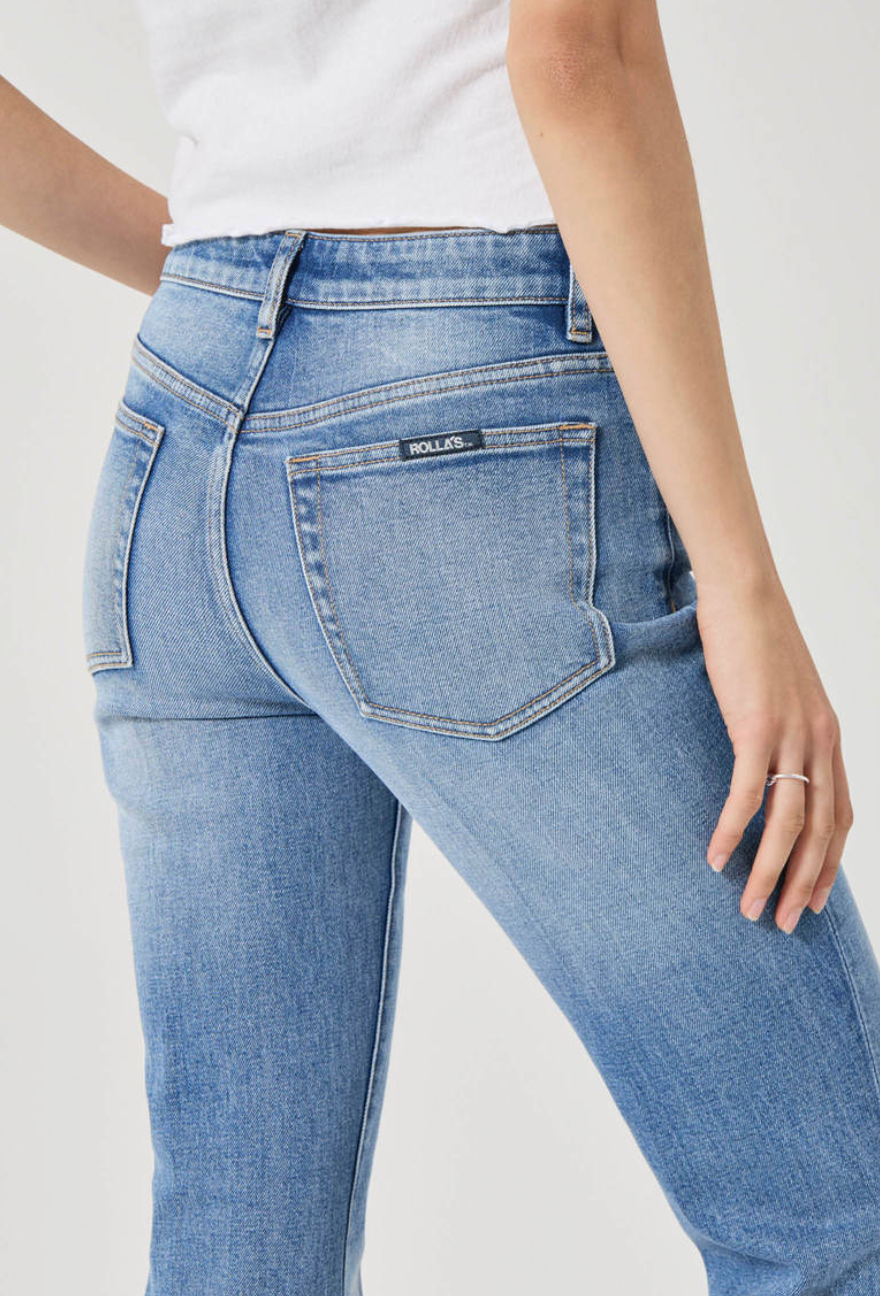 Midtown Boot Cut Jeans in Iris Blue Denim