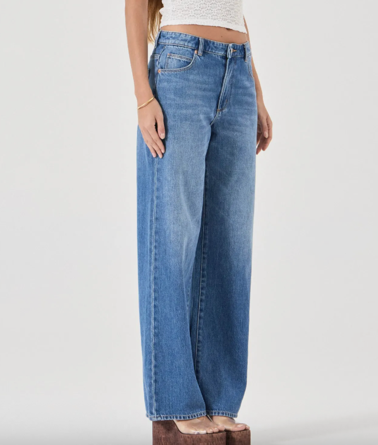 Kate Relaxed Straight Leg Denim in Silverlake