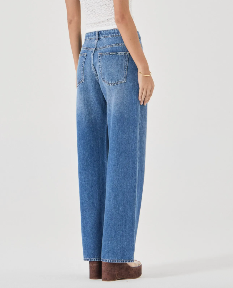Kate Relaxed Straight Leg Denim in Silverlake