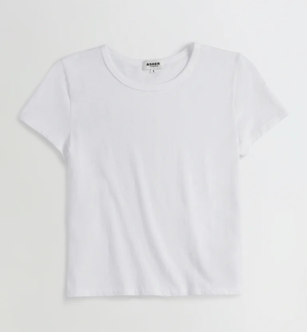 White Cotton Baby Tee