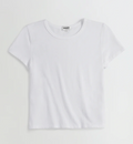 White Cotton Baby Tee