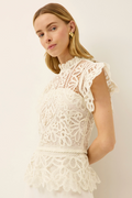 Egret Genesa Lace Top