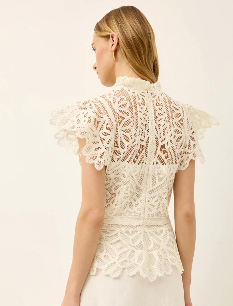 Egret Genesa Lace Top
