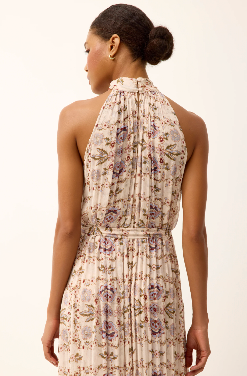 Penelope Soft Pink Floral Maxi Dress