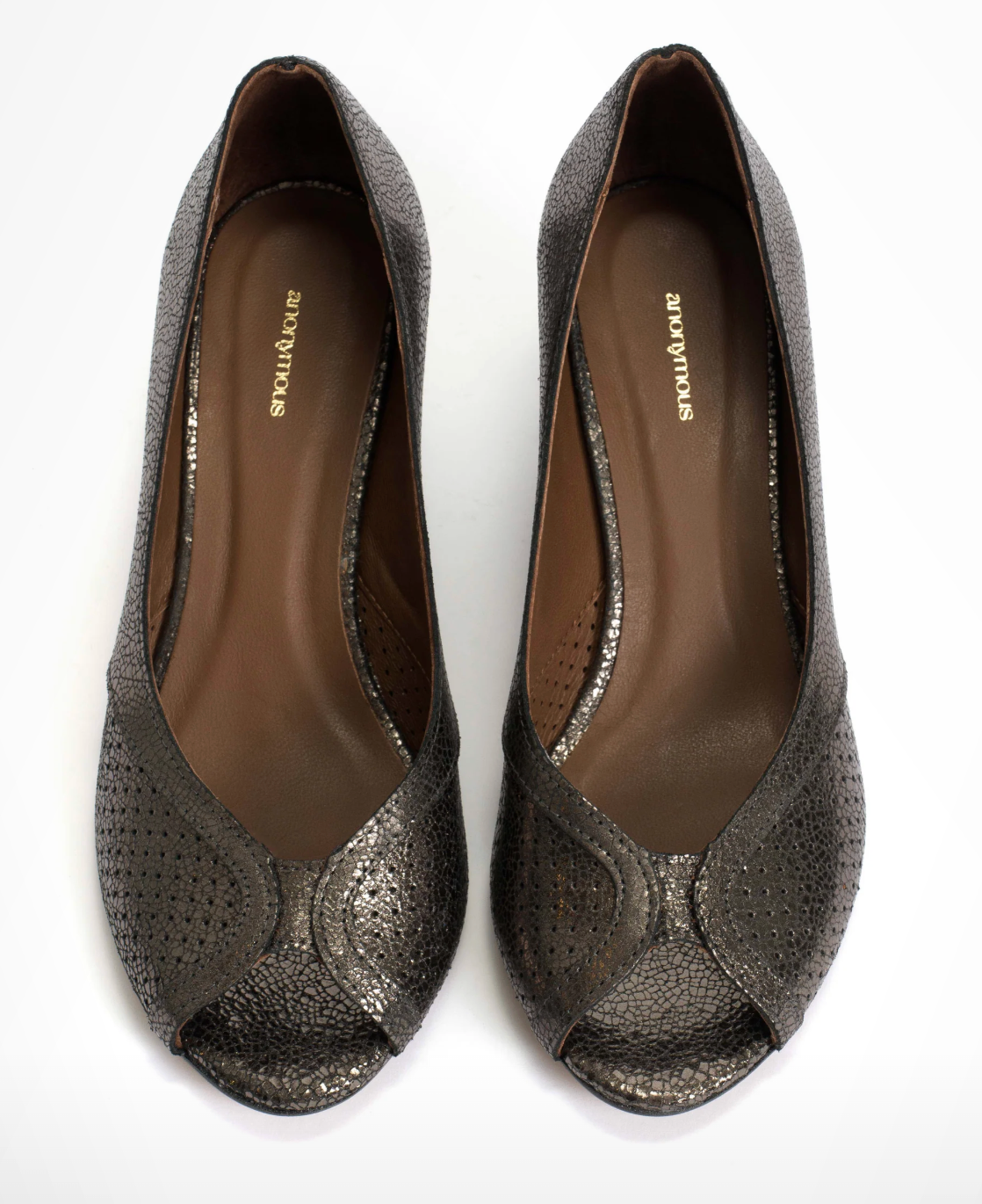 Tiffany Peep-Toe Metallic