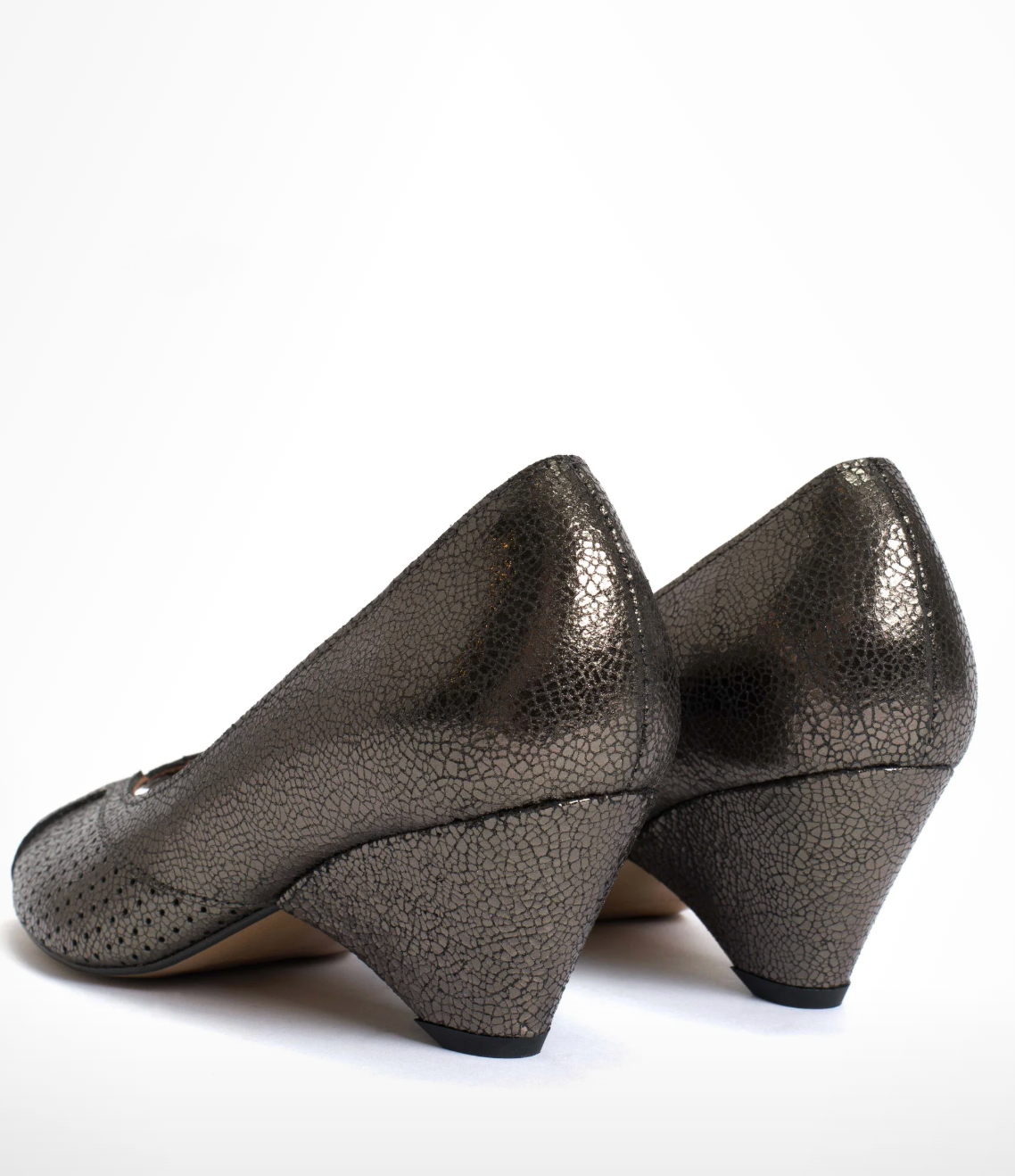 Tiffany Peep-Toe Metallic