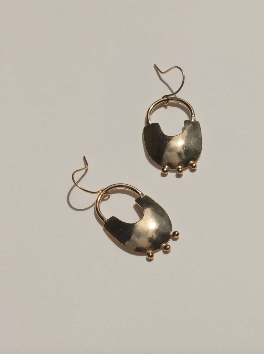 Bamasha 14KGld Plated Earrings