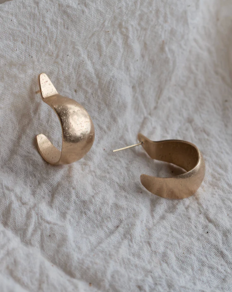 Sina Recyled Brass Earrings