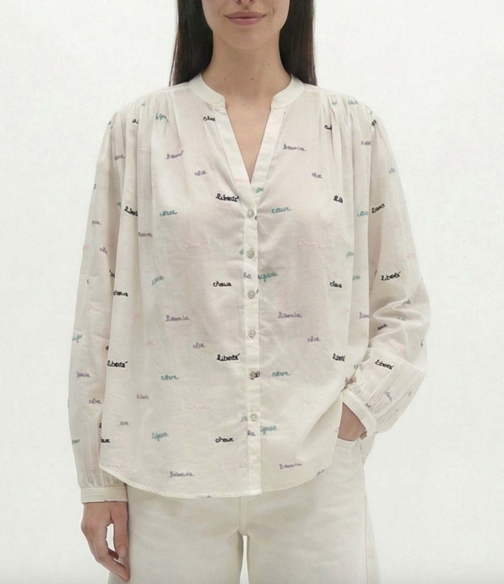 Cotton Embroidered Blouse