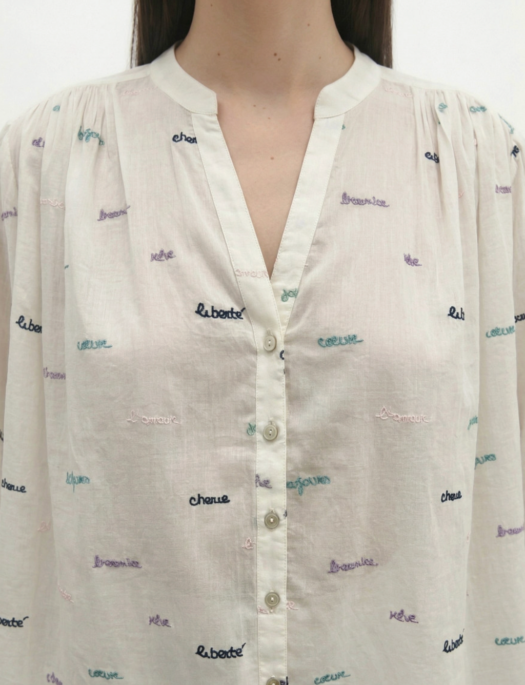 Cotton Embroidered Blouse