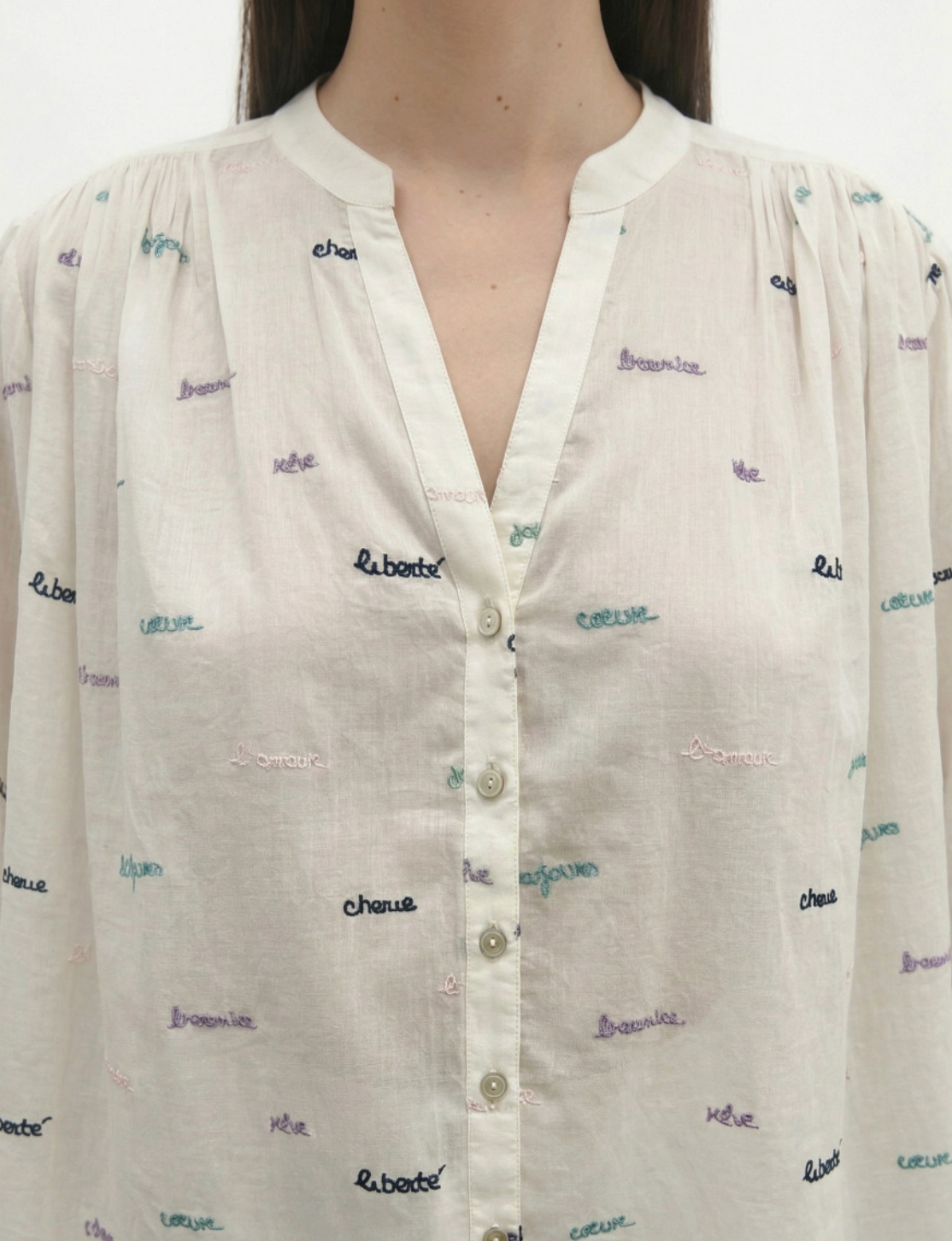 Cotton Embroidered Blouse