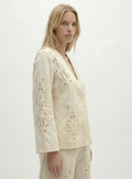 Cotton Eyelet Blazer
