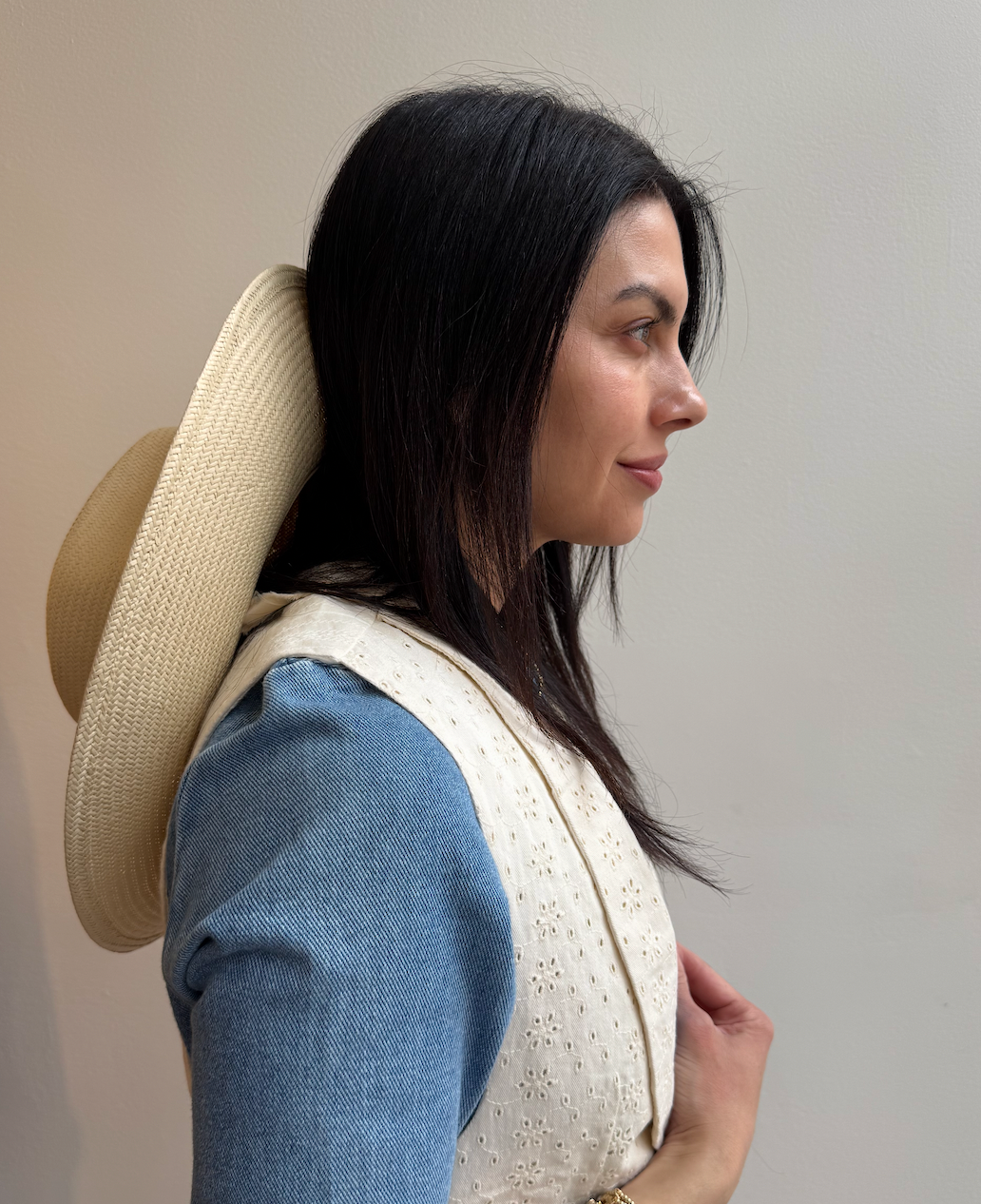 Montauk Rancher Hat Wide Brim in Natural