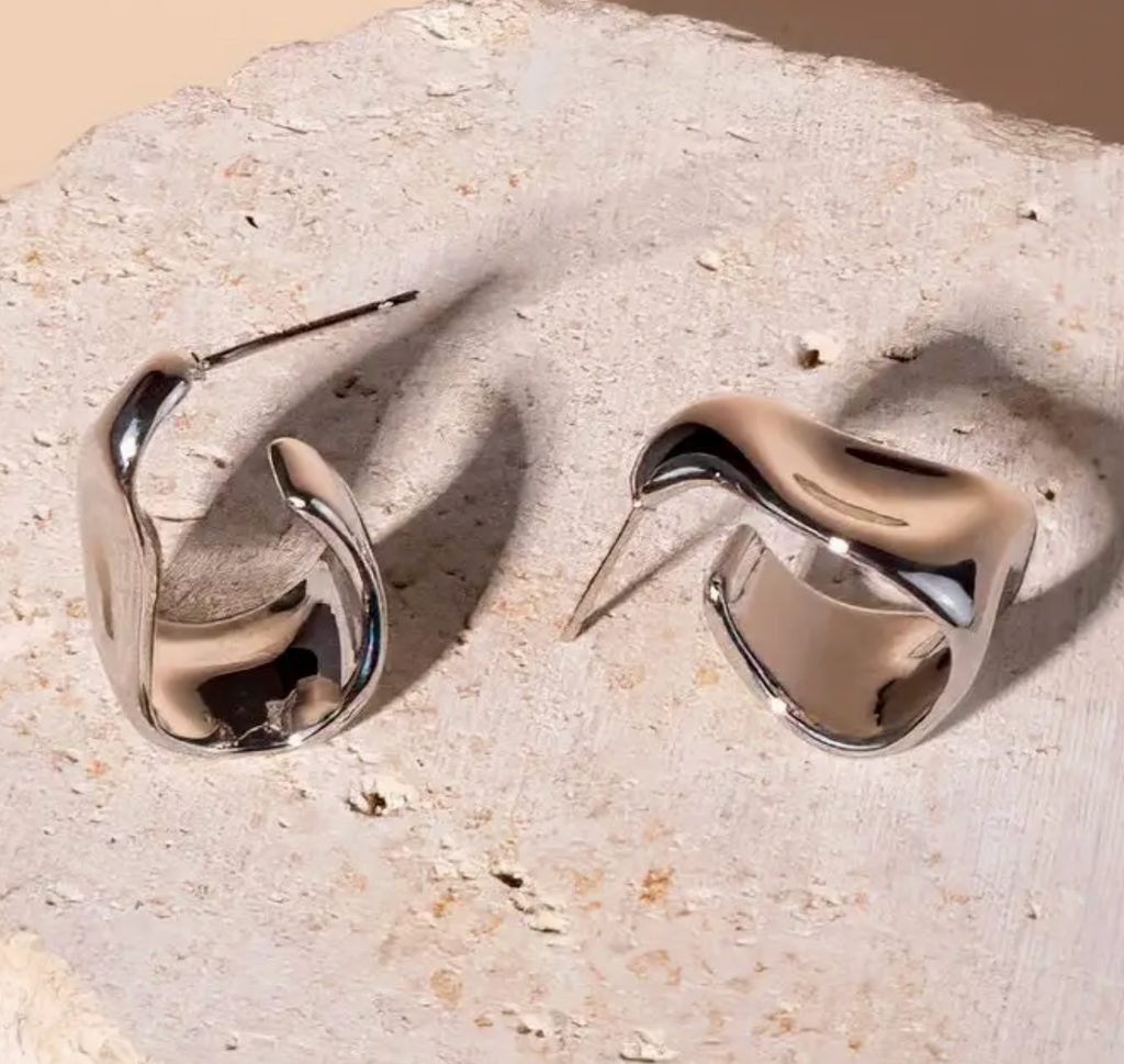 Chloe Silver Hoops