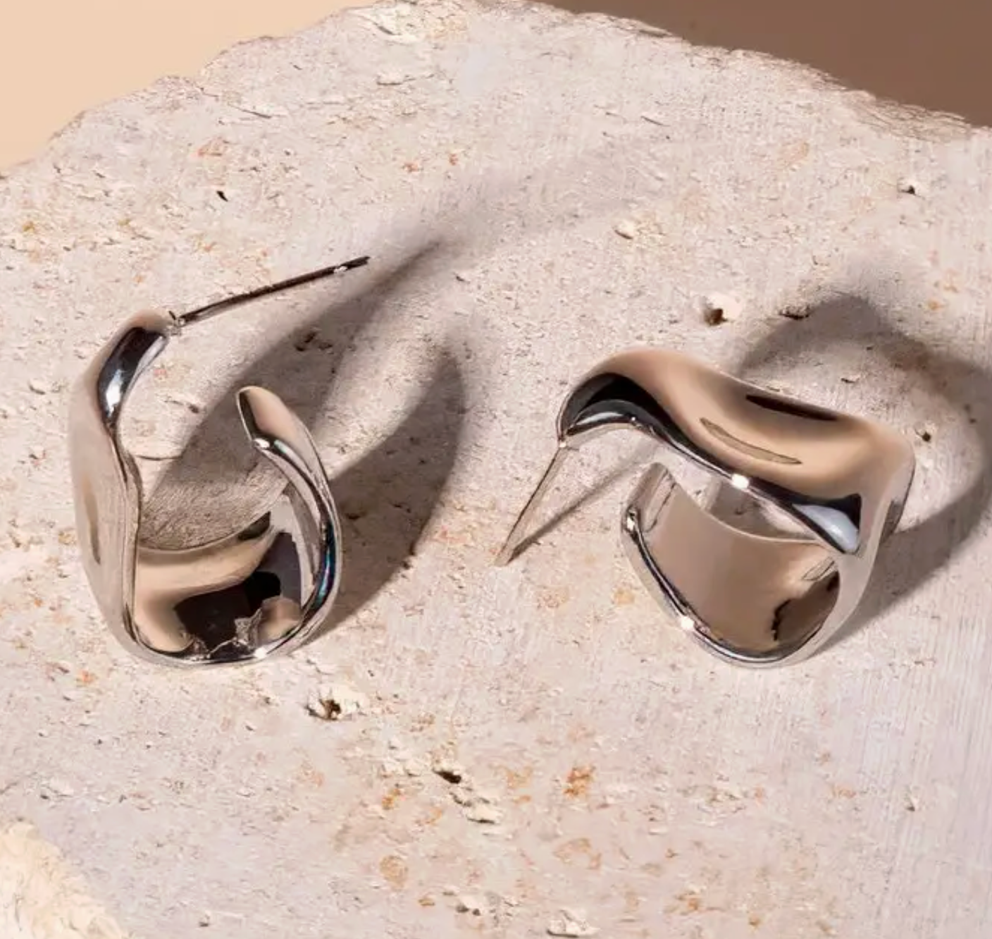 Chloe Silver Hoops