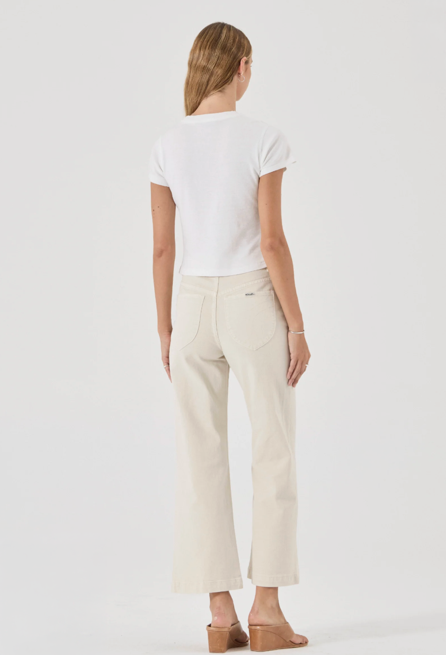 Sailor Comfort Ankle High-Waisted Bone Denim