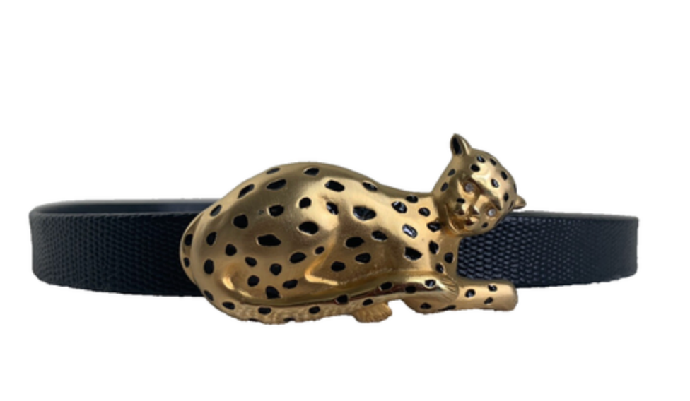 Rare Vintage Doreen Ryan Leopard Belt