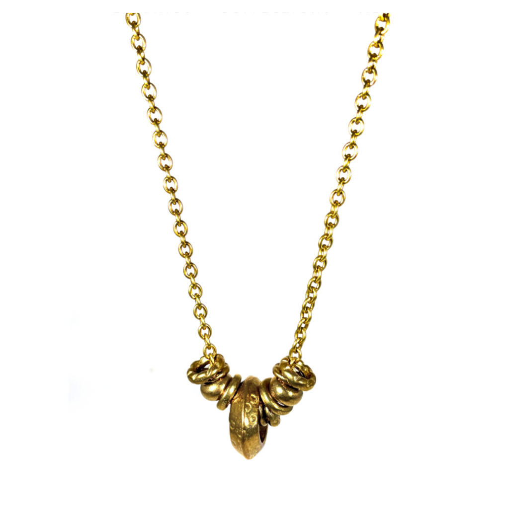 Brass Wander Rings Necklace
