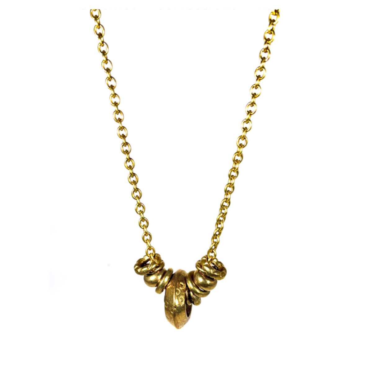 Brass Wander Rings Necklace