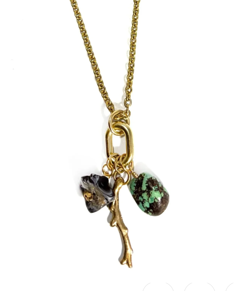Desert Keepsake Brass necklace