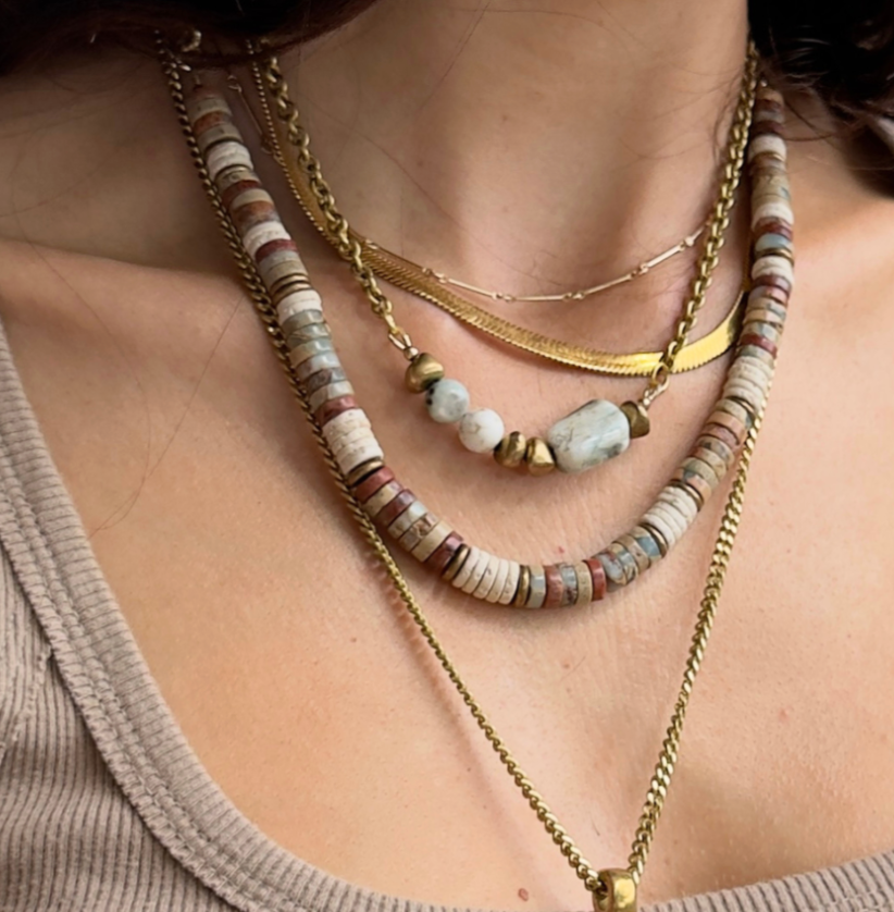 Meridian: Peruvian Opal Necklace