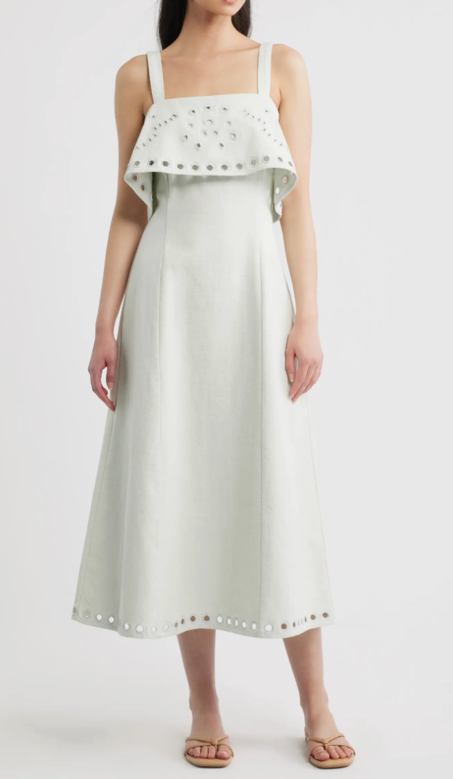 Kinsale Midi Eyelit Dress