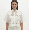 White Bird Eye-Lit Blouse