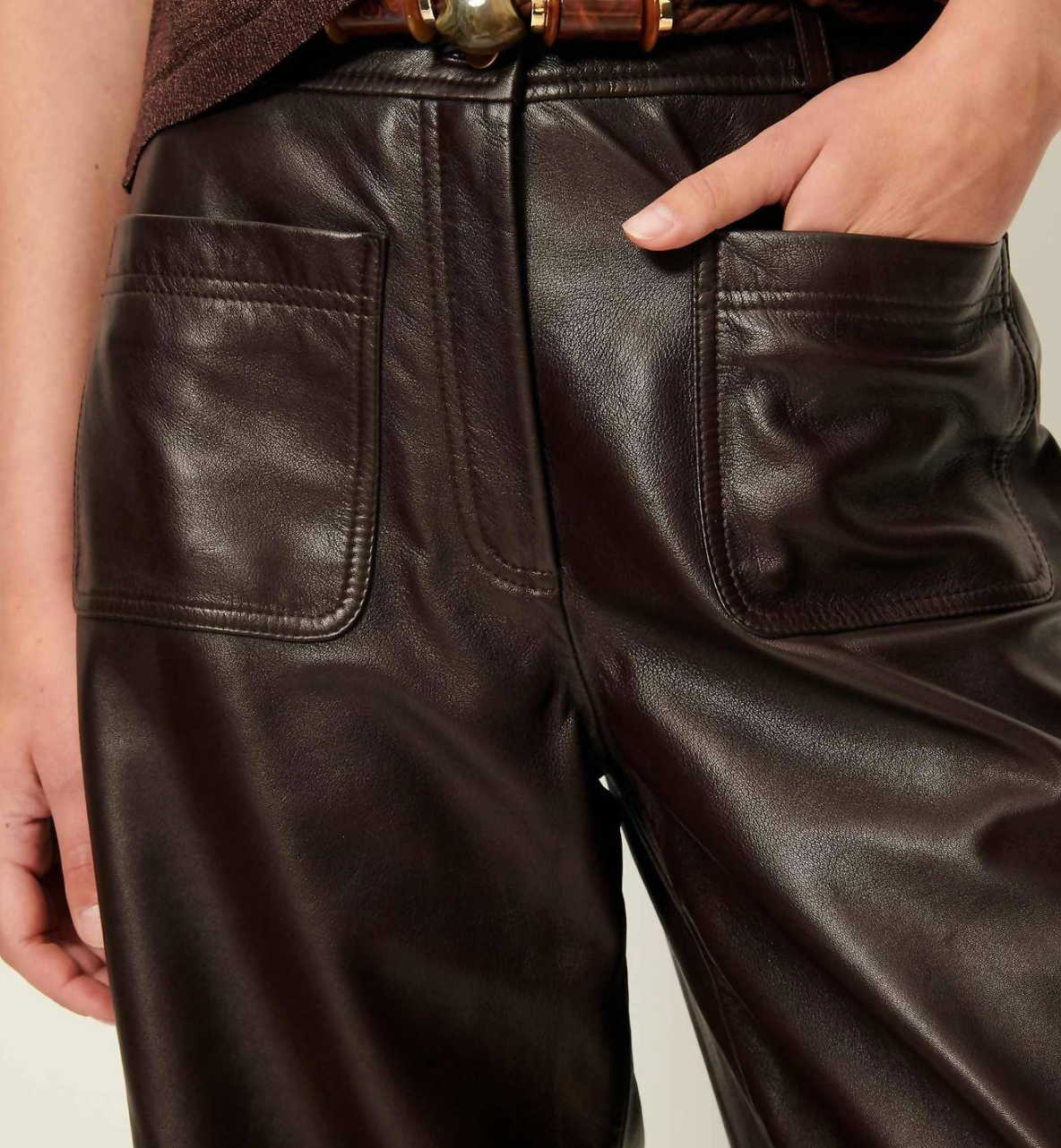 Manha Leather Pants