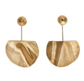 Freya Brass and Sterling Earrings