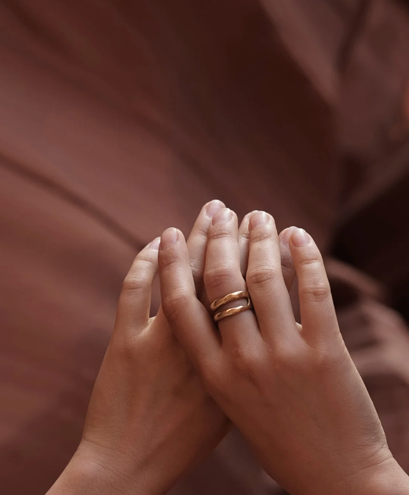 Frida Double Brass Ring - Size 5.5