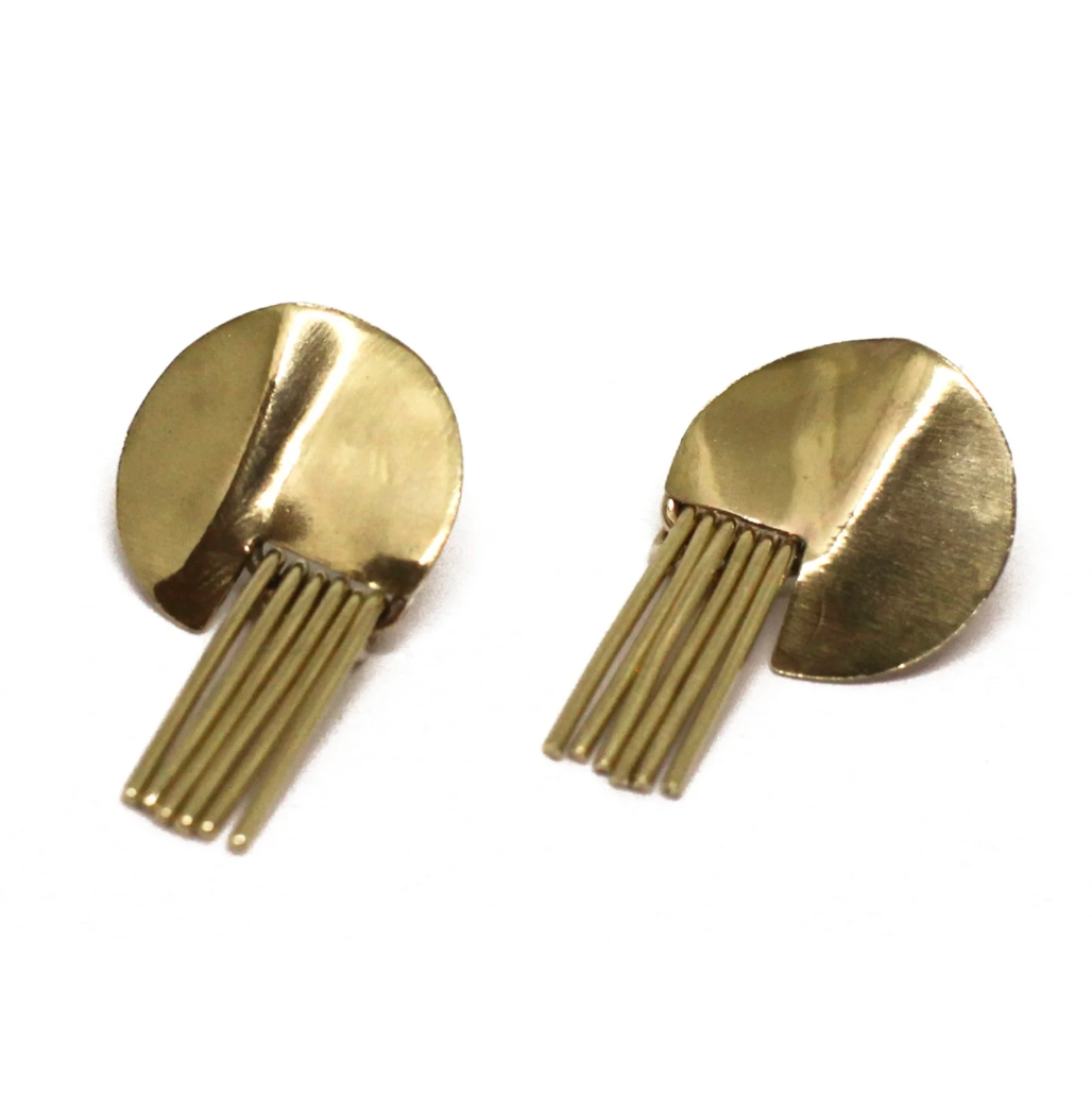 Julian Brass Earrings Short
