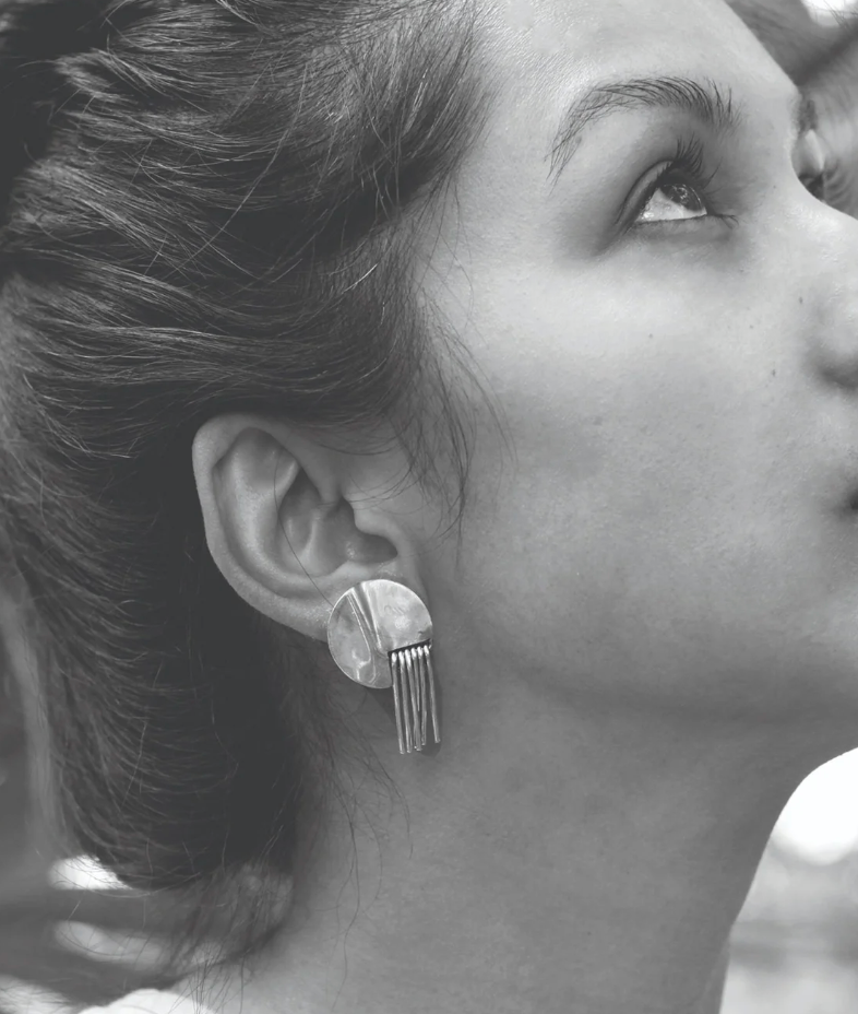 Julian Brass Earrings Short