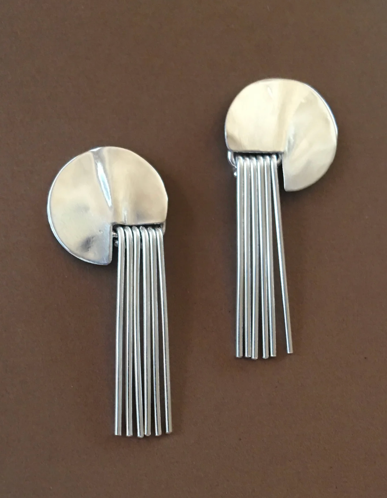 Long Julian Sterling Silver Earrings