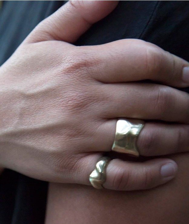 Gia Recycled Brass Ring - Size 6.5