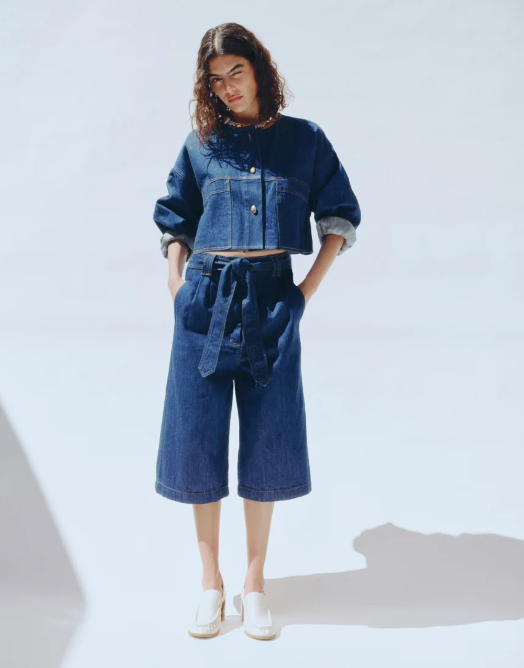 Marcoblue High-Rise Denim Shorts | Vintage Wash Cutoffs