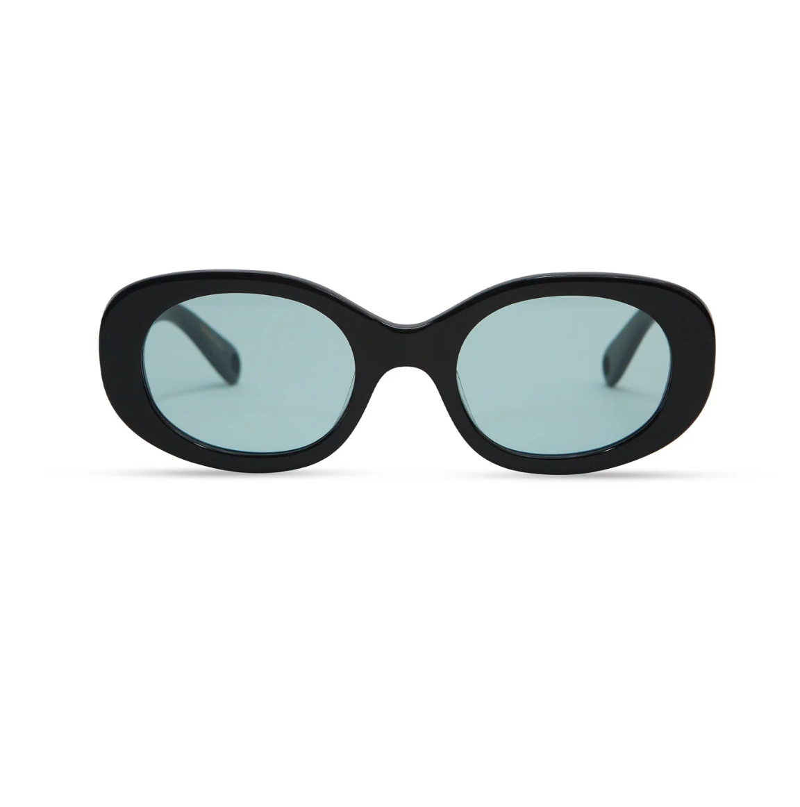 Lena Gloss Black Teal Lens