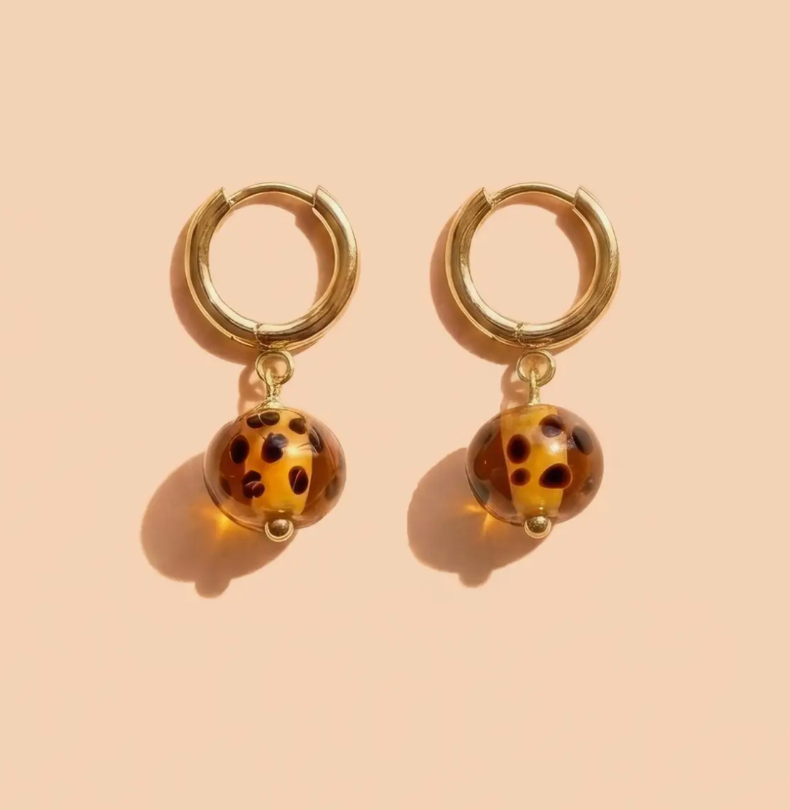Wild Side Murano Glass Hoops