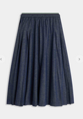 Joncy Pleated Denim Skirt