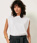 Sleeveless Drapey Muscle Tee