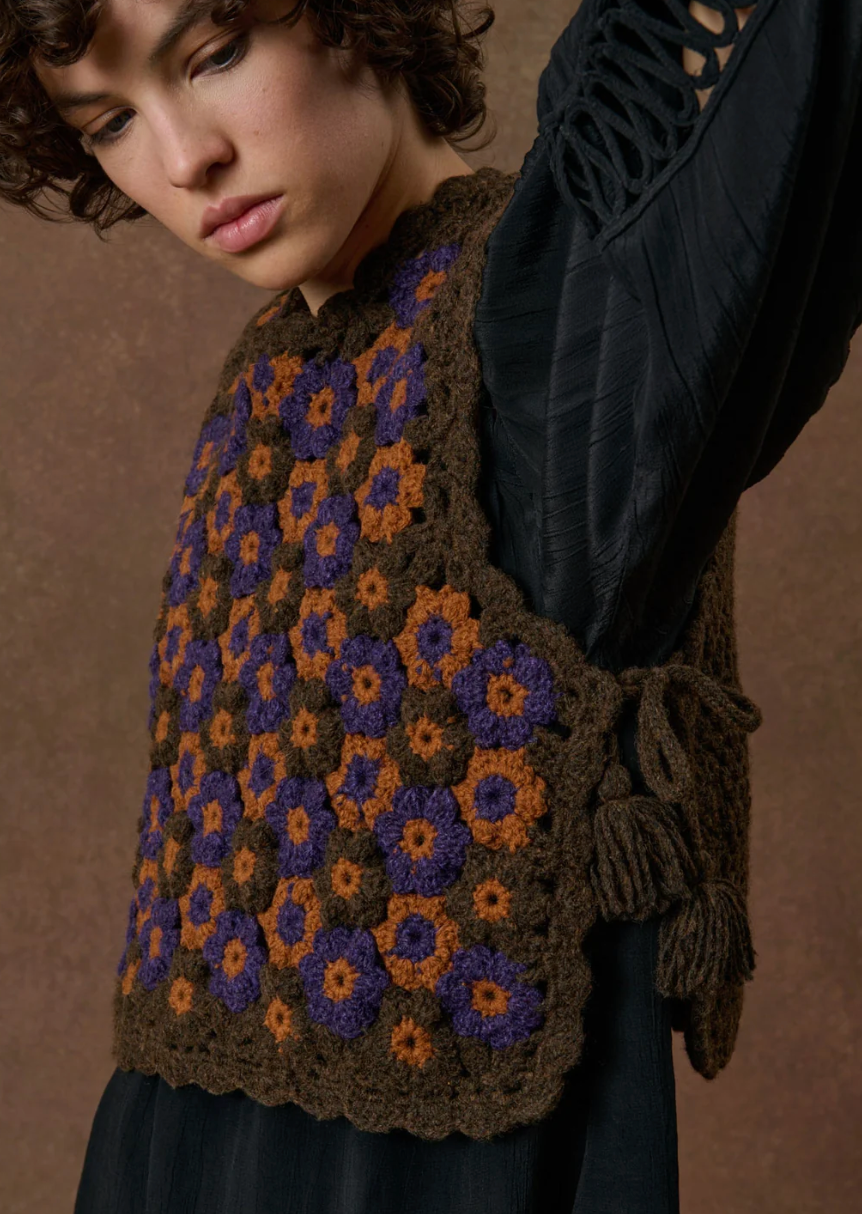Adelious Hand Crocheted Vest
