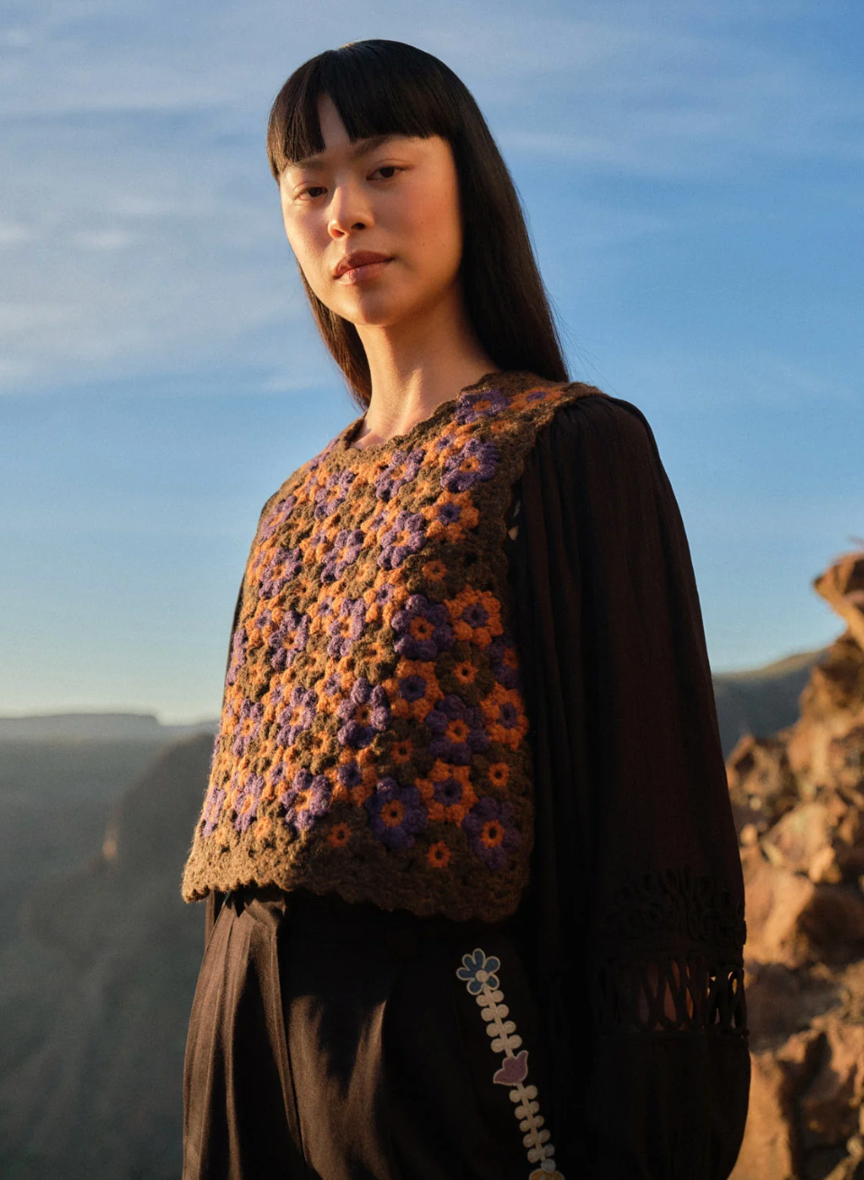 Adelious Hand Crocheted Vest