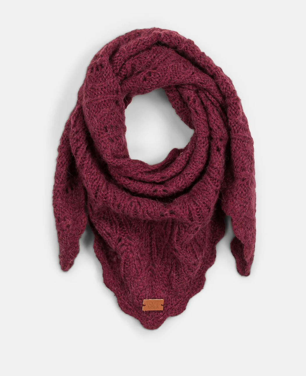 Raspbery Crocheted Scarf