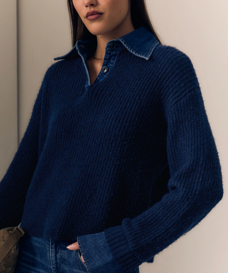 Harvey Sweater Navy/Dark Denim