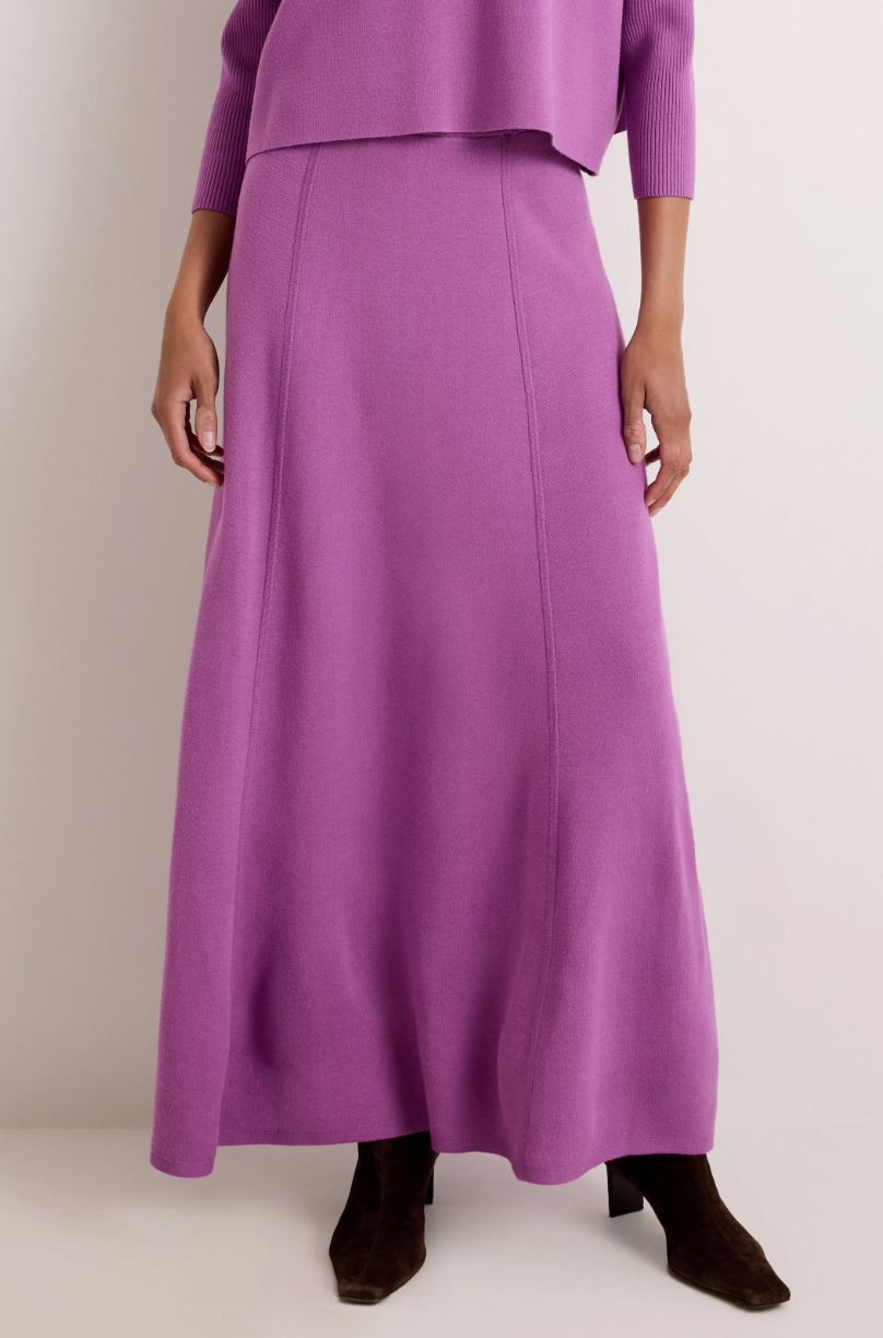 Jemma Knit Skirt in Iris