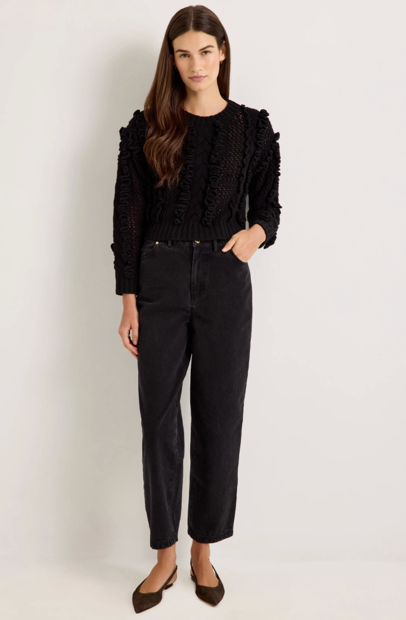 Lindsay Sweater Ruffle Detail