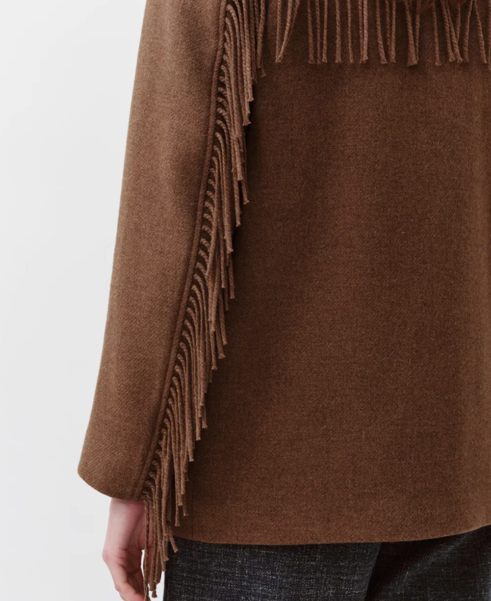 S/B Wool Fringe Blazer