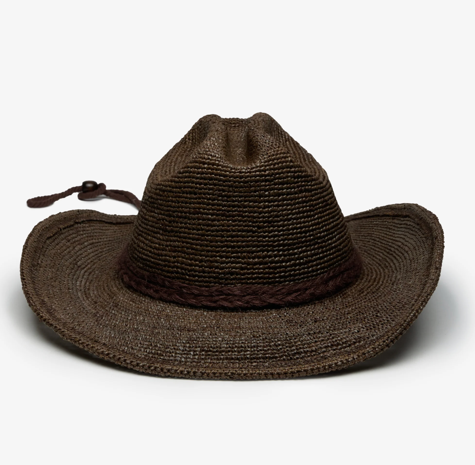 Pippa in Bison | Raffia Cowboy in Chocolate