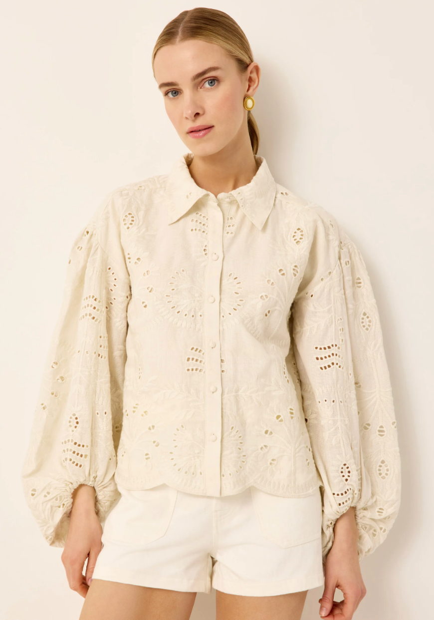 Ivana Blouse in Ivory