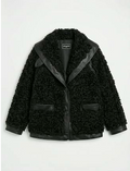 Vinko Black Faux Fur Jacket